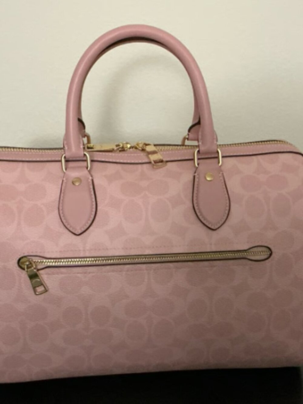 Like New Coach Large Powder Pink Rowan - Picture 4 of 9